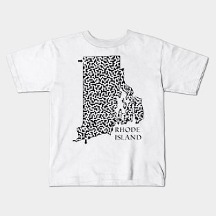 State of Rhode Island Maze Kids T-Shirt